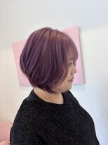 モア 岡崎(more)&nbsp;【大人ショートボブ＋ピンクバイオレット】more岡崎店大山