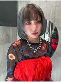ハイトーン/ダブルカラー/大人ガーリー/ダークアッシュ/似合わせ