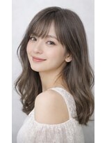 ヘアーエボリューション&nbsp;透明感シルキーグレージュ×大人可愛いふんわりシフォンウェーブ