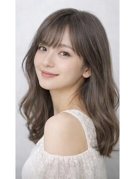 ヘアーエボリューション 透明感シルキーグレージュ×大人可愛いふんわりシフォンウェーブ