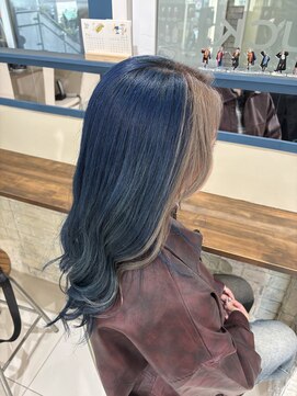 ラック 海老名店(LUCK) フェイスフレーミング×オーガニックカラー×ブルー