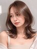 顔周りカット+透明感カラー ¥9,100→¥7,900