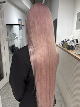 ペレ 原宿(PELE) ダークパープルナチュラルショート夏のヘアアレンジ原宿