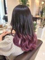 ナップヘアー(nap hair)&nbsp;ピンクラベンダーの艶髪カラー
