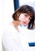 ワンカールボブ　ツヤ髪