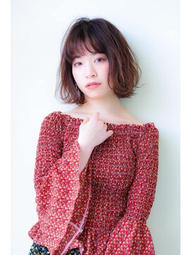 ヘアメイク シュシュ(Hair make chou chou) ふんわりボブシースルーバング【chou-chou 北林夏実】