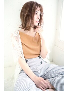 ケアシンサイバシ(CARE shinsaibashi) 「透け感たっぷり★洗練されたヘルシーおん眉ロブ」