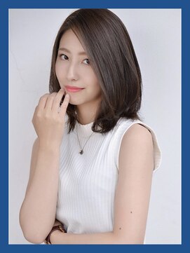 ヘアケアアンドヘアデザイン リベール(L:belle) 【L:belle】井野友誠　ミディアムボブブルーベージュ/韓国