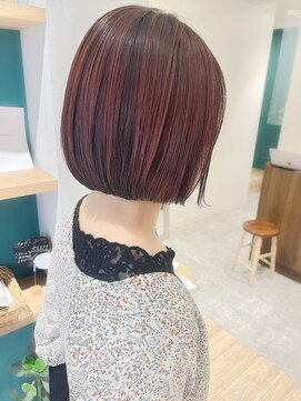 エミス バイ メルト 吉祥寺(emis by melt) 【堀惠洋平】ミニボブ オレンジ ショートボブ 20代30代