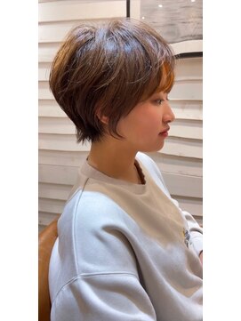 アデプト 綾瀬店(adept) マッシュショート/オレンジカラー【綾瀬/北千住/亀有】