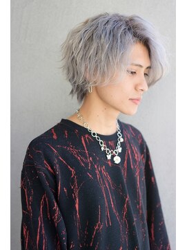 ビューティービースト 段原店(beauty:beast) ウェーヴィミディアム×シルバーヘアー