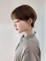 ビュートリアム ギンザ(BEAUTRIUM)&nbsp;大人可愛い30代40代50代黒髪前下がりひし形小顔ボブ丸みショート