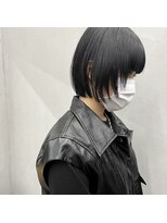 エモ(emo.) フェイスレイヤーボブ × ブルーブラック