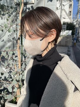 ヌード(NUDE) NUDEうるツヤ耳だしショート10代20代30代40代ハンサムショート