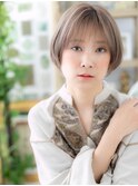 大人ハイライトミストバングボブショートTb4川口20代30代40代