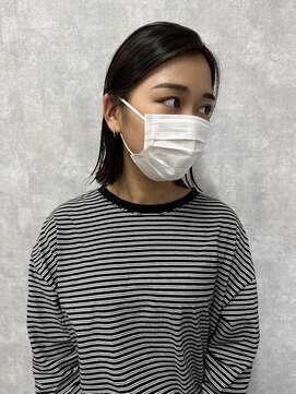 シールドヘアー 沖縄 新都心(C'LD Hair) 【 C’LD 】切りっぱなしボブ/ベルボブ/縮毛矯正/ストレートボブ
