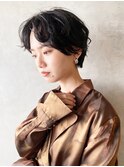 アンニュイパーマショート_大人ガーリーチョコレート_28884