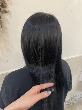 ボアップ(boappu) #イルミナカラー#透明感カラー#ブルーブラック