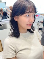 ケーツー あべのキューズモ-ル店(K-two) シースルーバング*レイヤーカット*グレーベージュ*地毛風カラー