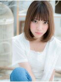 ワンレン3Dカラーシルキーベージュ小顔ロブc5上尾20代30代40代