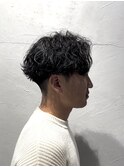 【曽我尾真生】波巻きパーマ/メンズパーマ/センターパート