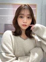 ローウェ 二子玉川(Louwe)&nbsp;ボブ/大人かわいい/フェザーバング/透け感グレージュ