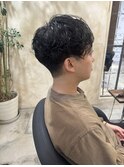 緩め！マッシュパーマ