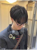 ナチュラルシースルーマッシュ 韓国マッシュ ダークアッシュ