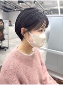 マッシュショート大人ショート丸みショート梅田ショート