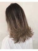 ★グラデーションカラー/ミルクティーベージュ/20代30代40代