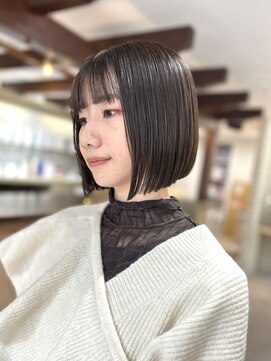 ロアバイチェリーコークウブ(Loa by CHERRY COKE ubu) 切りっぱなしボブ/ ショコラブラウン8トーン