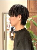 ウルフヘア マッシュウルフ メンズウルフ ダウンパーマ 銀座