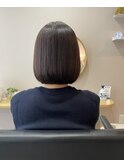 ナチュラル艶ボブ