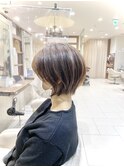 多毛の広がりも収めるショートカット【Ash大泉学園　横山】