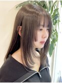 小顔可愛いレイヤーカット×アッシュカラー10代20代30代