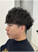 シャドウパーマ/ショートマッシュ/刈り上げショート