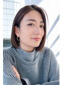 切りっぱなしボブ×髪質改善トリートメント