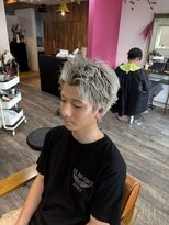 メール(Mer...)&nbsp;☆スパイキーショート/ホワイトカラー/ピンパーマ☆横山飛翔