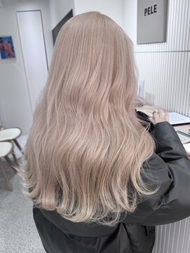 ペレ 梅田(PELE) くびれヘア/アプリコットオレンジ/ハイライトカラー/梅田