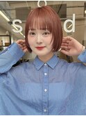 顔まわりウルフレイヤーショートボブ大人可愛い20代30代表参道