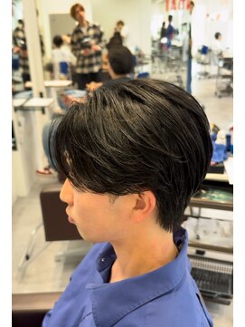 オーシャントーキョー 仙台(OCEAN TOKYO) フェザーショートニュアンスパーマセンターパートツーブロック