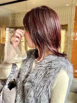 大人20代30代40代髪質改善ミディアムレイヤーボブ