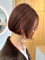 ルネ 北千住(Renee)&nbsp;丸みのあるボブとオレンジブラウンは上品で暖かい雰囲気です♪