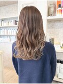 福山市美容院Caary 柔らかグレージュベージュカラー 30代40代