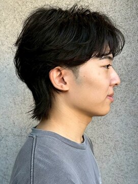 ラギッド 大野城店(RUGGED) ミディアムウルフ ニュアンスパーマ 韓国風 メンズパーマ