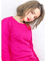 ヘアサロンガリカアオヤマ(hair salon Gallica aoyama)&nbsp;『ミルクティーカラー × 無造作 』外国人風・セミウェット ☆