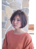 ナチュラルふんわりショートボブ