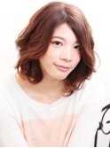 柔かに動くボブウェーブパーマ