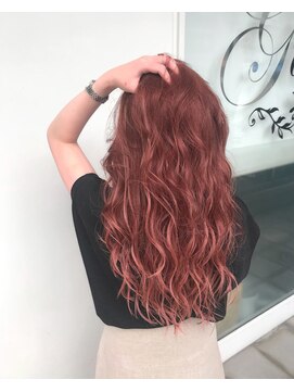 グラス 春吉1号店(glass) ピンクベージュカラー×シールエクステ♪