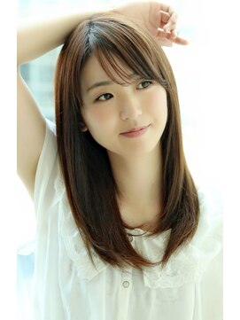 サイズカラーフィール ラ チッタデッラ店(XXXY'S COLOR FEEL) うる艶ワンカールストレート×ベージュカラー